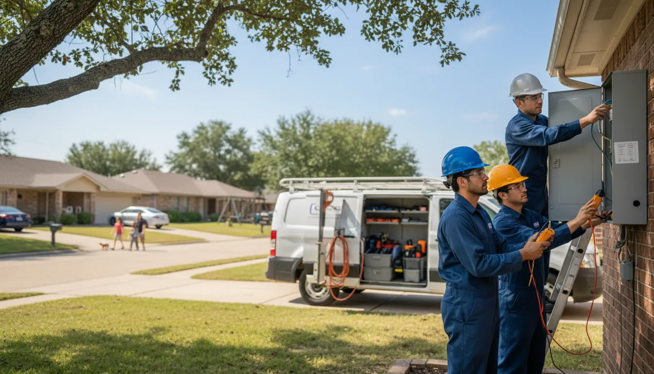 Certified electrician providing emergency electrical services in Encino, NM